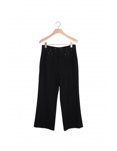 Pantalon à ceinture ornée de studs destockage